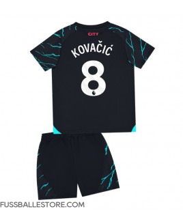 Günstige Manchester City Mateo Kovacic #8 3rd trikot Kinder 2023-24 Kurzarm (+ Kurze Hosen)